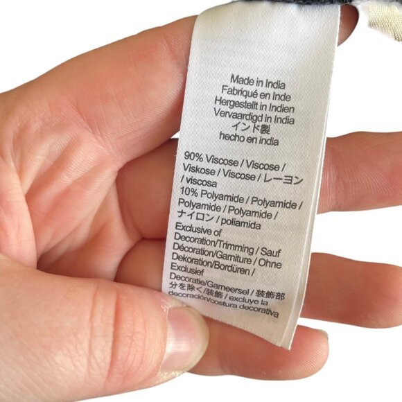 Madewell Button Front Mini Dress Small Black Smocked Bodice Puff Sleeves A Line - Picture 5 of 6